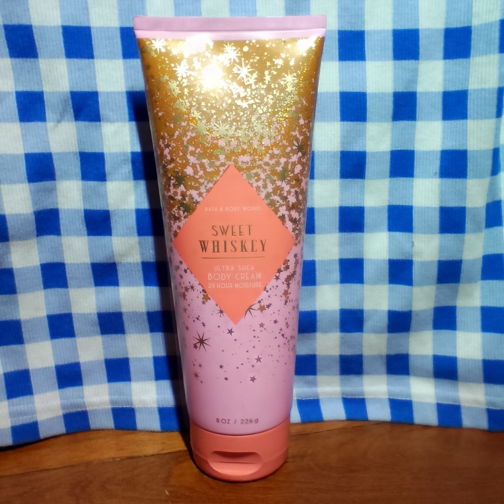 Bath & Body Works Sweet Whiskey Body Cream - Pink and Gold